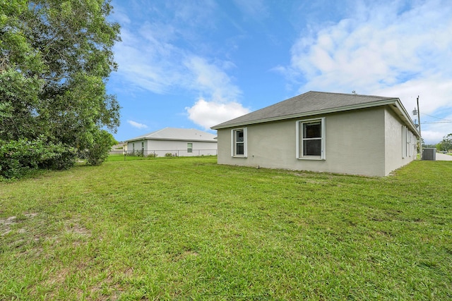 3601 SW Europe St, Port Saint Lucie, FL 34953 - rear view of property with stucco siding and a shingled roof
