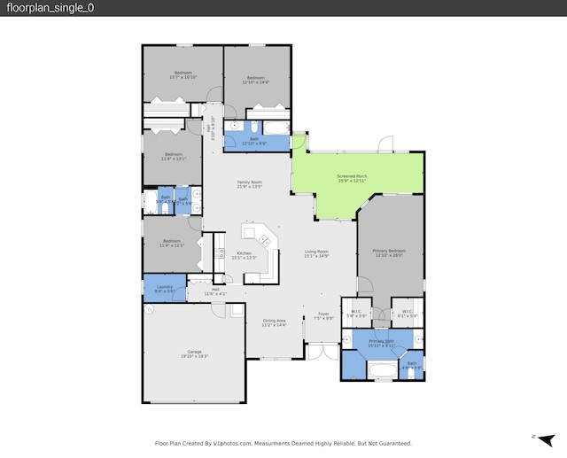 3601 SW Europe St, Port Saint Lucie, FL 34953 - view of floor plan / room layout