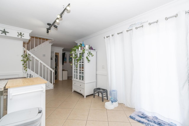 2140 White Pine Cir Unit A, Greenacres, FL 33415 - bathroom featuring tile patterned floors and crown molding