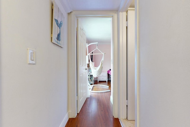 2140 White Pine Cir Unit A, Greenacres, FL 33415 - hall with wood finished floors and baseboards