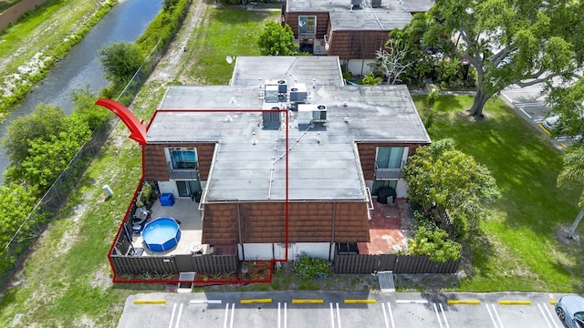 2140 White Pine Cir Unit A, Greenacres, FL 33415 - view from above of property featuring a nearby body of water and a pool
