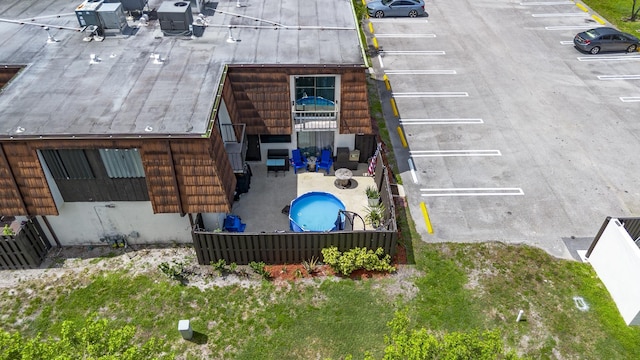 2140 White Pine Cir Unit A, Greenacres, FL 33415 - aerial view of property and surrounding area featuring a pool area