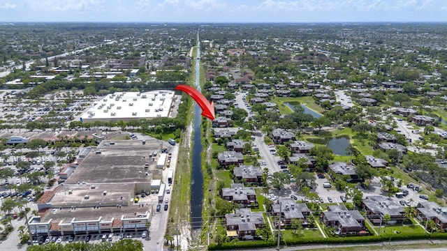 2140 White Pine Cir Unit A, Greenacres, FL 33415 - aerial view of property and surrounding area with a large body of water