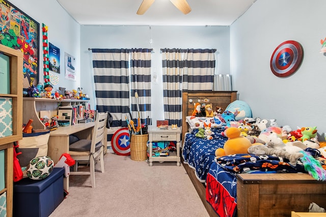 2418 Post St, Palm Springs, FL 33406 - bedroom featuring carpet and a ceiling fan
