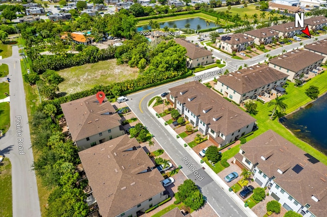 2418 Post St, Palm Springs, FL 33406 - aerial view of residential area featuring a large body of water