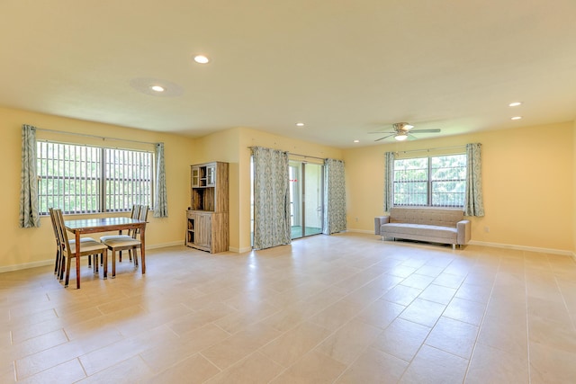 2050 Oleander Blvd Unit 5301, Fort Pierce, FL 34950 - dining area with ceiling fan and recessed lighting