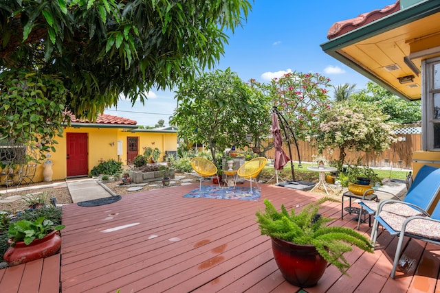 1802 Lake Osborne Dr, Lake Worth Beach, FL 33461 - view of wooden terrace