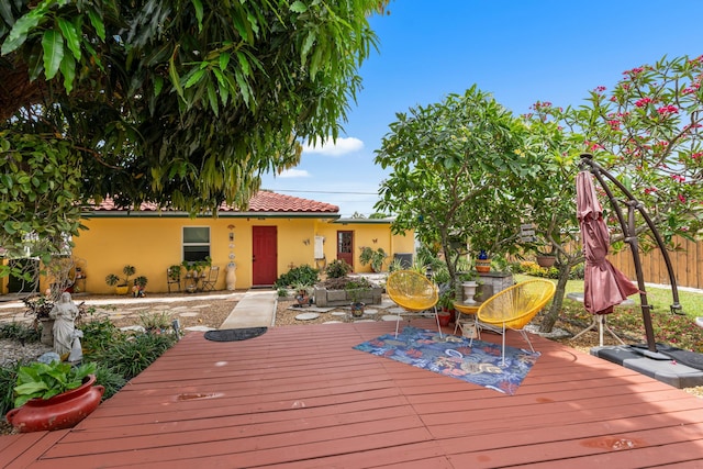 1802 Lake Osborne Dr, Lake Worth Beach, FL 33461 - view of wooden terrace