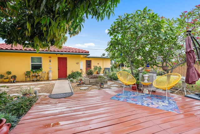 1802 Lake Osborne Dr, Lake Worth Beach, FL 33461 - view of wooden terrace