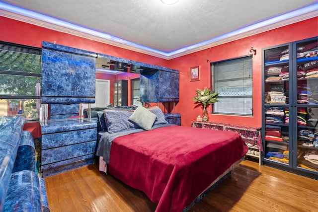 1802 Lake Osborne Dr, Lake Worth Beach, FL 33461 - bedroom with crown molding and wood finished floors