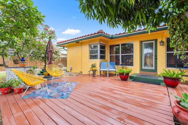 1802 Lake Osborne Dr, Lake Worth Beach, FL 33461 - view of wooden deck