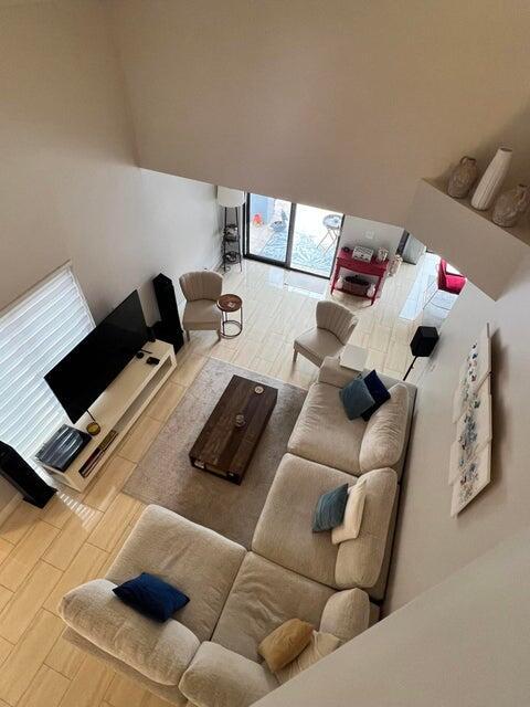 9815 Watermill Cir Unit B, Boynton Beach, FL 33437 - living room with wood finished floors