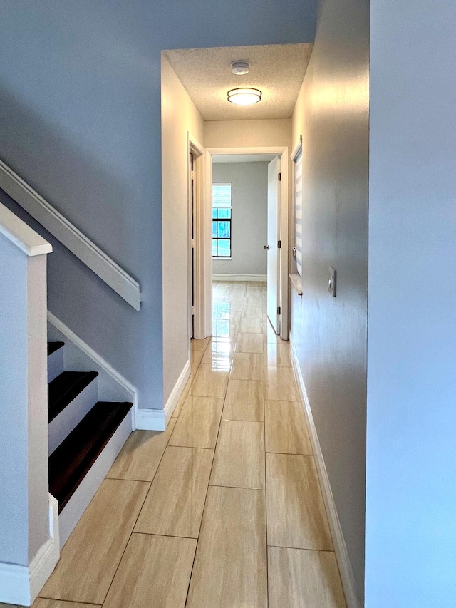 9815 Watermill Cir Unit B, Boynton Beach, FL 33437 - hall with stairway and light tile patterned floors