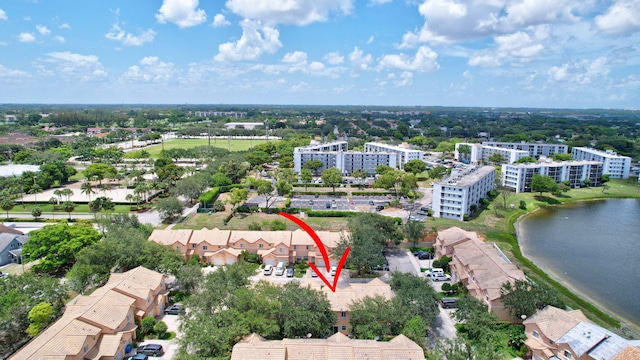 8730 SW 21st St, Miramar, FL 33025 - aerial overview of property's location featuring a nearby body of water