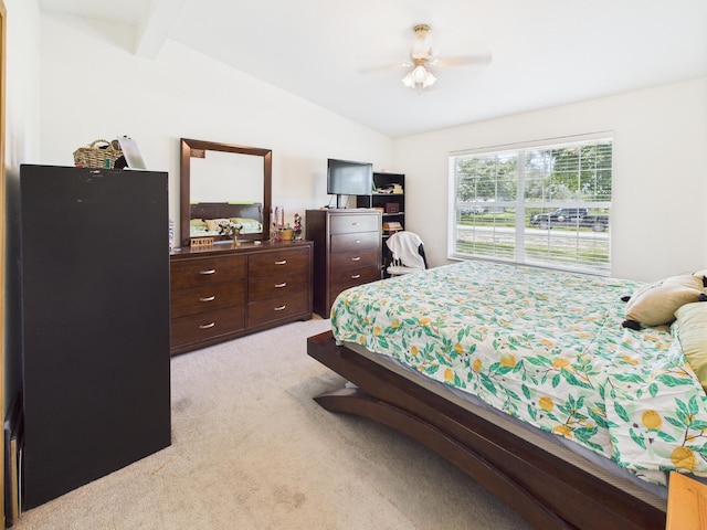 7281 NW 90th Ct, Okeechobee, FL 34972 - bedroom with light colored carpet and ceiling fan