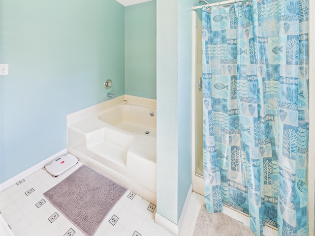 7281 NW 90th Ct, Okeechobee, FL 34972 - bathroom with a bath and a shower with curtain