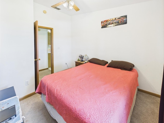 7281 NW 90th Ct, Okeechobee, FL 34972 - carpeted bedroom with baseboards and a ceiling fan