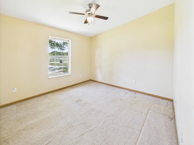 7281 NW 90th Ct, Okeechobee, FL 34972 - carpeted empty room featuring a ceiling fan and baseboards