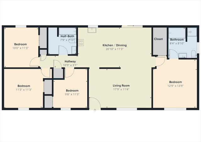 7281 NW 90th Ct, Okeechobee, FL 34972 - view of floor plan / room layout