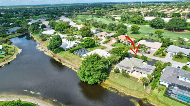 11814 N Lake Dr, Boynton Beach, FL 33436 - aerial view of property and surrounding area featuring a nearby body of water, nearby suburban area, and a golf club