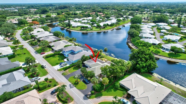 11814 N Lake Dr, Boynton Beach, FL 33436 - aerial perspective of suburban area with a nearby body of water