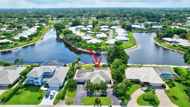11814 N Lake Dr, Boynton Beach, FL 33436 - aerial view of residential area featuring a large body of water