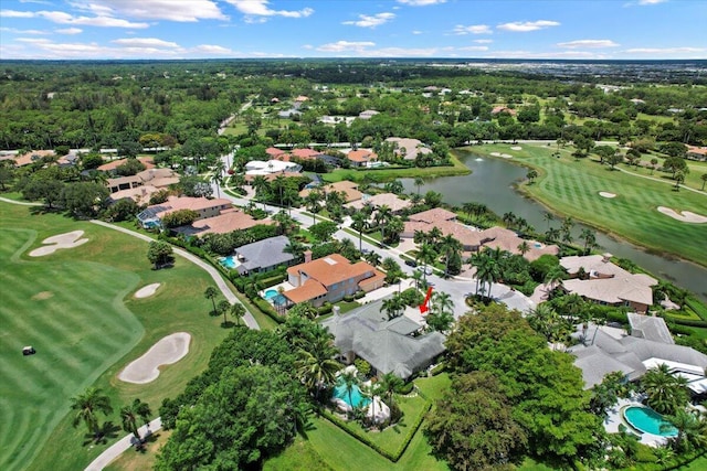 8571 Egret Lakes Ln, West Palm Beach, FL 33412 - aerial view of property and surrounding area featuring a large body of water, a golf club, and nearby suburban area