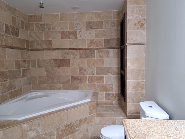 22415 SW 61st Way Unit 204, Boca Raton, FL 33428 - bathroom with tiled bath and vanity
