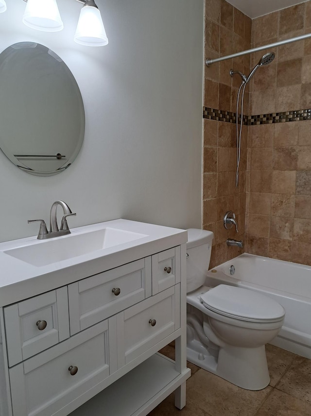 22415 SW 61st Way Unit 204, Boca Raton, FL 33428 - full bathroom featuring vanity, shower / bathtub combination, and tile patterned flooring