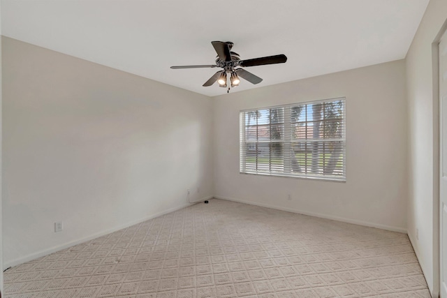 6661 Sherbrook Dr, Boynton Beach, FL 33437 - unfurnished room featuring ceiling fan and light colored carpet