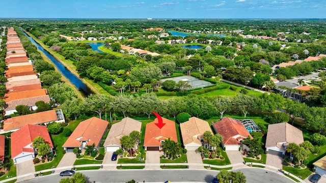6661 Sherbrook Dr, Boynton Beach, FL 33437 - aerial perspective of suburban area featuring a nearby body of water