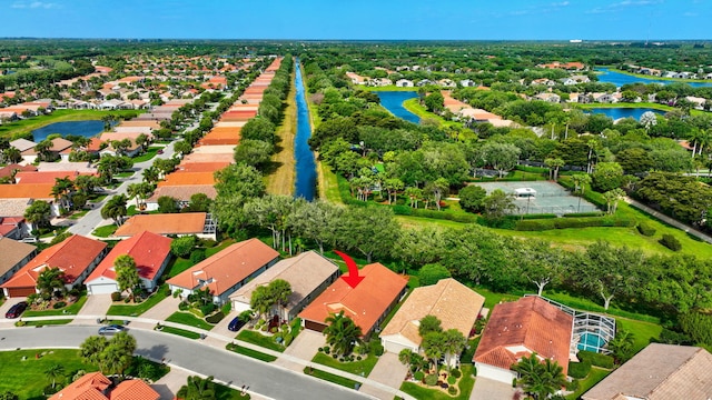 6661 Sherbrook Dr, Boynton Beach, FL 33437 - aerial view of residential area featuring a large body of water