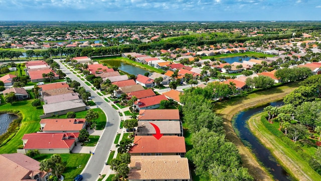 6661 Sherbrook Dr, Boynton Beach, FL 33437 - aerial view of residential area featuring a nearby body of water