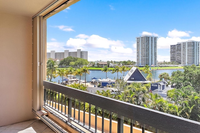 1036 US Highway 1 Unit 318, North Palm Beach, FL 33408 - balcony with a water view and a city view