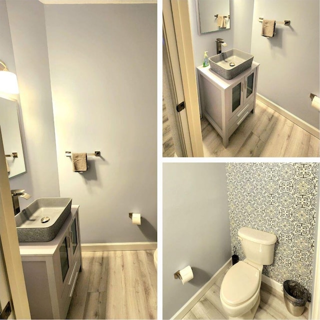 2247 SW Cape Cod Dr, Port Saint Lucie, FL 34953 - bathroom featuring wood finished floors and vanity