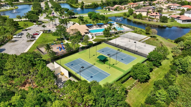 2247 SW Cape Cod Dr, Port Saint Lucie, FL 34953 - aerial view of a large body of water and a pool area