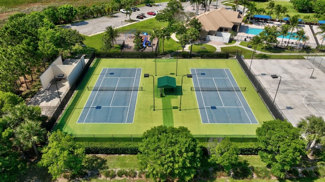 2247 SW Cape Cod Dr, Port Saint Lucie, FL 34953 - drone / aerial view of a pool