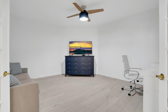 120 Ocean Grande Blvd Unit 302, Jupiter, FL 33477 - office space featuring light wood-type flooring and ceiling fan