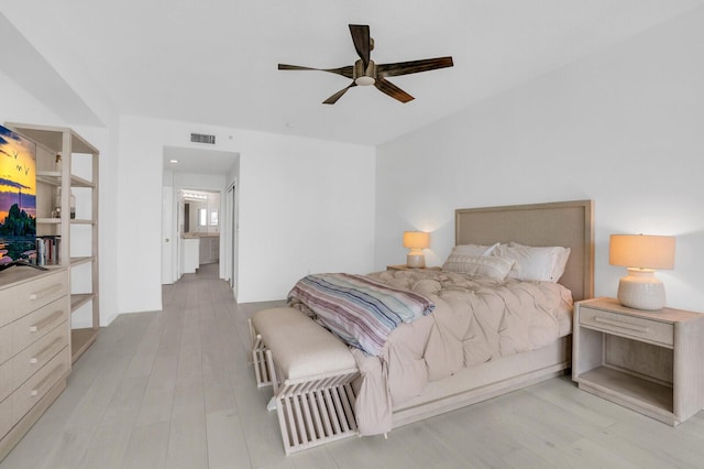 120 Ocean Grande Blvd Unit 302, Jupiter, FL 33477 - bedroom with wood finished floors and a ceiling fan