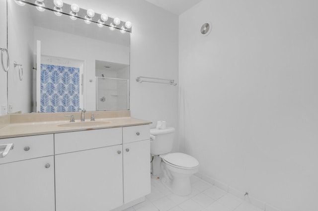 120 Ocean Grande Blvd Unit 302, Jupiter, FL 33477 - bathroom with curtained shower, vanity, and tile patterned flooring
