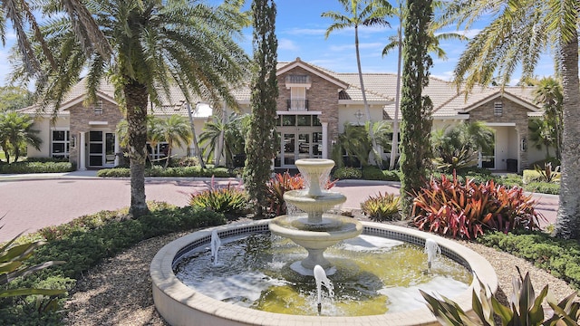 244 Behring Way, Jupiter, FL 33458 - view of community featuring a garden pond