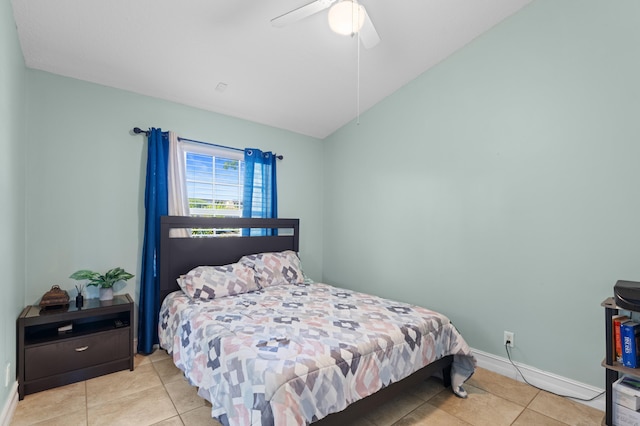 5160 Sabal Gardens Ln Unit 1, Boca Raton, FL 33487 - bedroom with tile patterned floors and ceiling fan