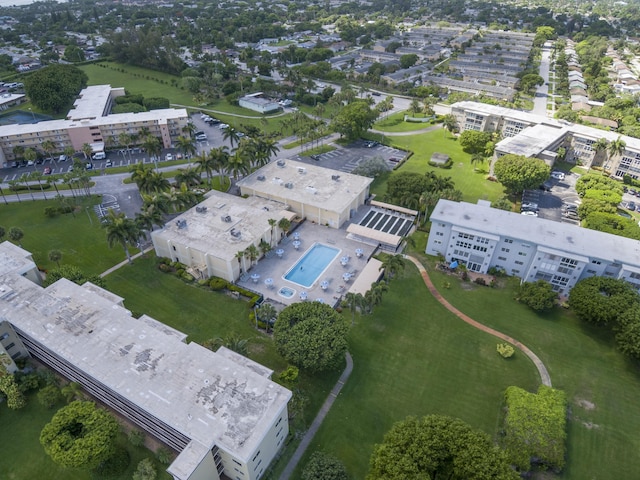 2600 NE 1st Ln Unit 3110, Boynton Beach, FL 33435 - bird's eye view of a pool area