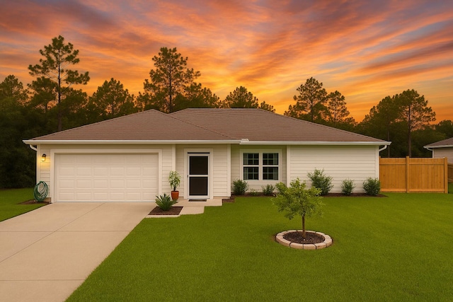 690 NE 150th Ct, Morriston, FL 32668 - view of front facade with concrete driveway and an attached garage