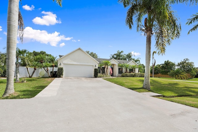 468 SW Prado Ave, Port Saint Lucie, FL 34983 - ranch-style home with a garage, driveway, and stucco siding