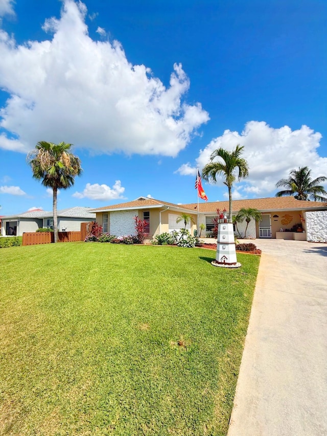 637 SW Sail Ter, Port Saint Lucie, FL 34953 - ranch-style house with driveway and stucco siding