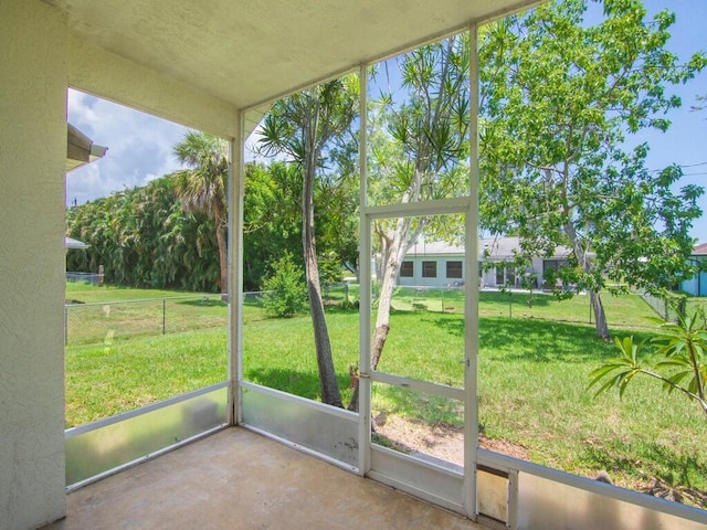751 SE Majestic Ter, Port Saint Lucie, FL 34953 - view of unfurnished sunroom