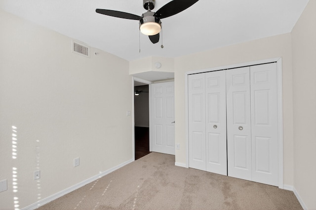 15185 Michelangelo Blvd Unit 207, Delray Beach, FL 33446 - unfurnished bedroom featuring carpet floors, a closet, and ceiling fan