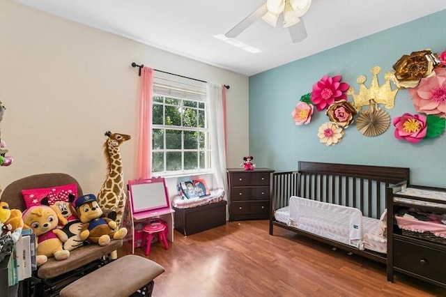 315 Spruce St, Boynton Beach, FL 33426 - bedroom with wood finished floors and a ceiling fan