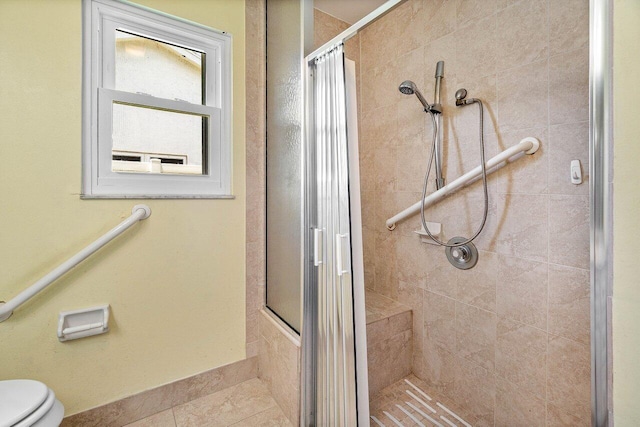 145 Waterway Rd, Royal Palm Beach, FL 33411 - bathroom featuring a stall shower and tile patterned floors